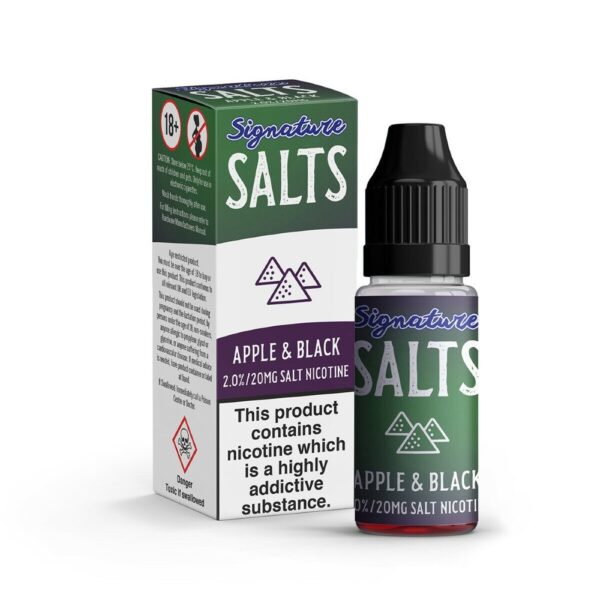 APPLE & BLACK NIC SALT 10ML SIGNATURE SALTS