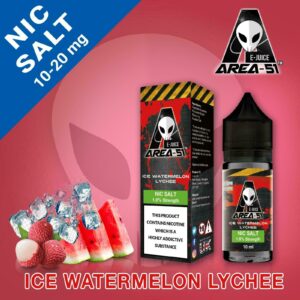 ICE WATERMELON LYCHEE 10ML NIC SALT BY AREA 51