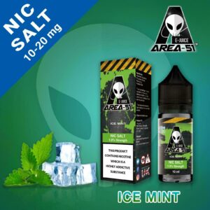 ICE MINT 10ML NIC SALT BY AREA 51