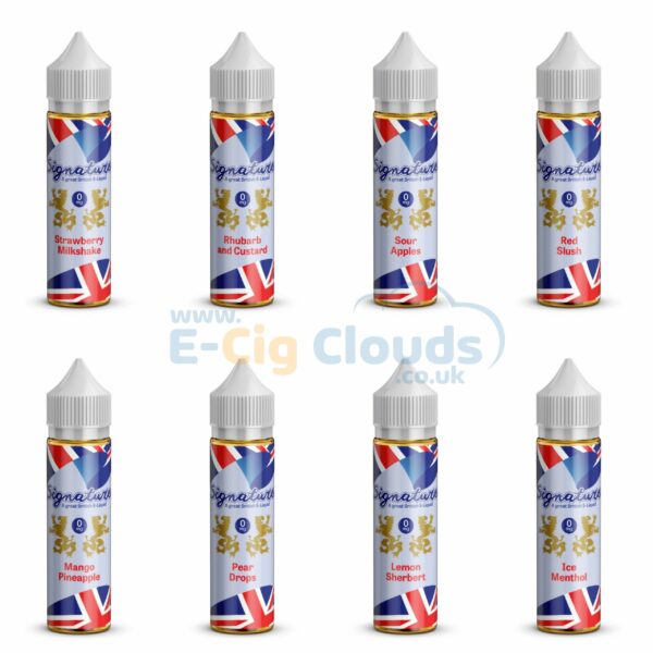 SIGNATURE 50ML E LIQUID 44 FLAVOURS AVAILABLE