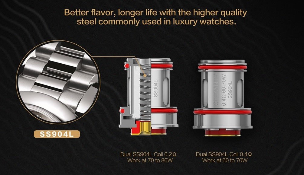UWELL CROWN 4 (IV) SUB-OHM TANK construction details