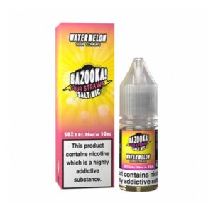 WATERMELON (SOUR STRAWS) 10ML NIC SALT BAZOOKA