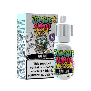 BLACK JACK NIC SALT 10ML BY ZOMBIE BLOOD