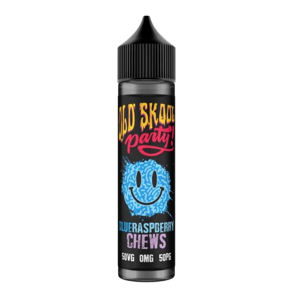 BLUERASPBERRY CHEWS 50ML E LIQUID OLD SKOOL PARTY