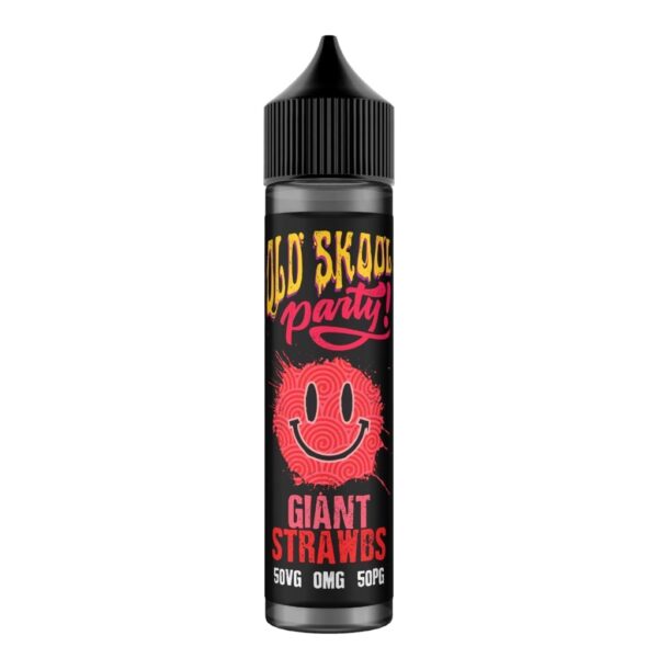 GIANT STRAWBS 50ML E LIQUID OLD SKOOL PARTY
