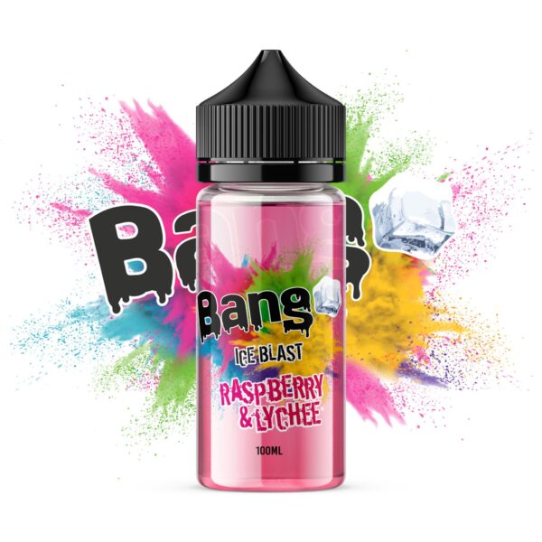 RASPBERRY & LYCHEE 100ML E LIQUID BANG ICE BLAST