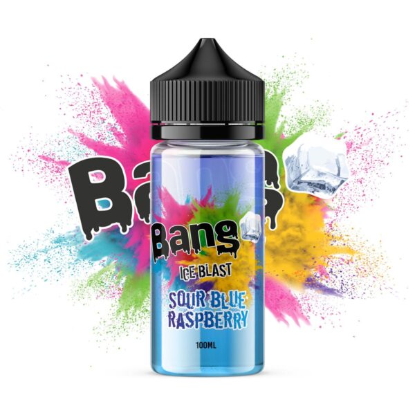 SOUR BLUE RASPBERRY 100ML E LIQUID BANG ICE BLAST