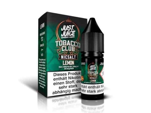 TOBACCO CLUB (LEMON) 10ML NIC SALT JUST JUICE