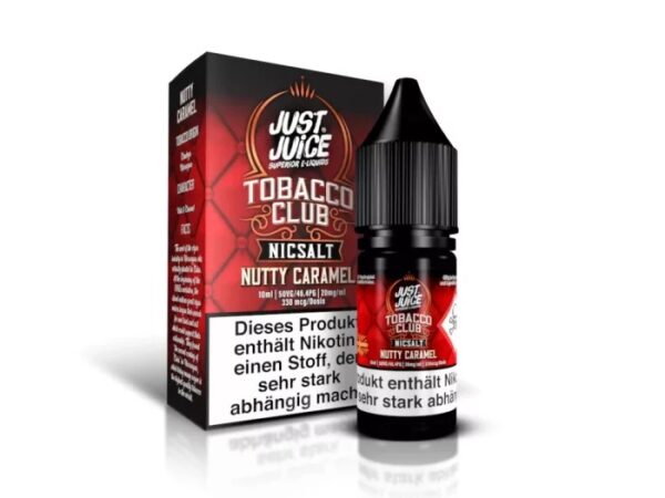 TOBACCO CLUB (NUTTY CARAMEL) 10ML NIC SALT JUST JUICE