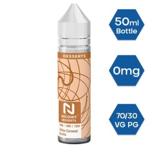 TOFFEE CARAMEL VANILLA DESSERTS 50ML E-LIQUID NICOHIT