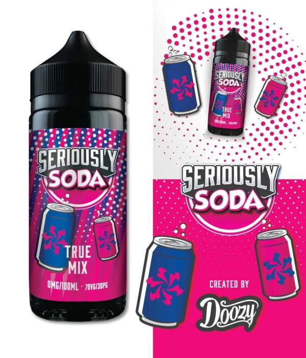TRUE MIX 100ML E LIQUID SERIOUSLY SODA - Image 2