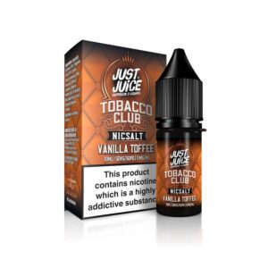 TOBACCO CLUB (VANILLA TOFFEE) 10ML NIC SALT JUST JUICE