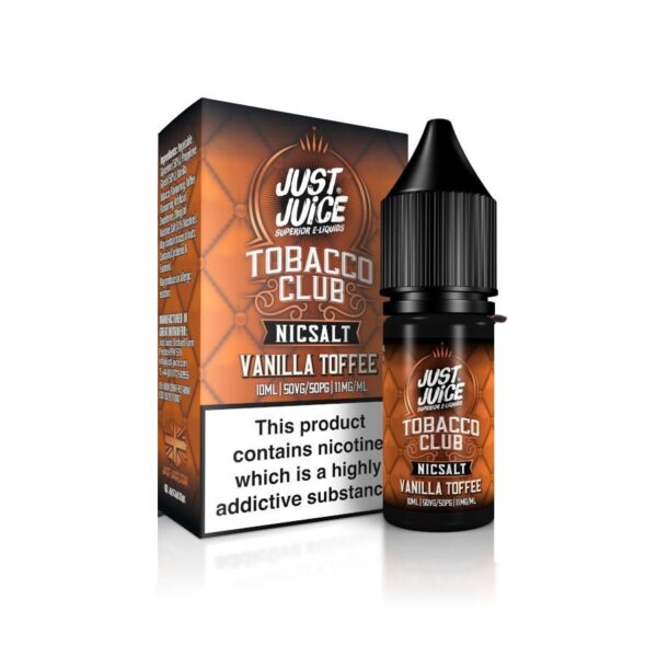 TOBACCO CLUB (VANILLA TOFFEE) 10ML NIC SALT JUST JUICE