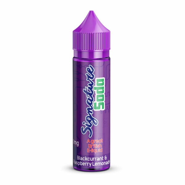 BLACKCURRANT & RASPBERRY LEMONADE 50ML E LIQUID SIGNATURE SODA