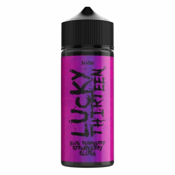 BLUE RASPBERRY STRAWBERRY (SLUSH) 100ML E LIQUID LUCKY THIRTEEN