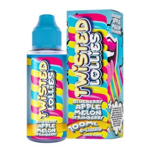 BLUEBERRY APPLE MELON STRAWBERRY 100ML E LIQUID TWISTED LOLLIES