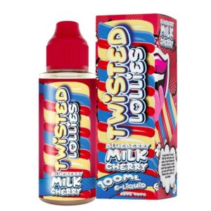 BLUEBERRY MILK CHERRY 100ML E LIQUID TWISTED LOLLIES