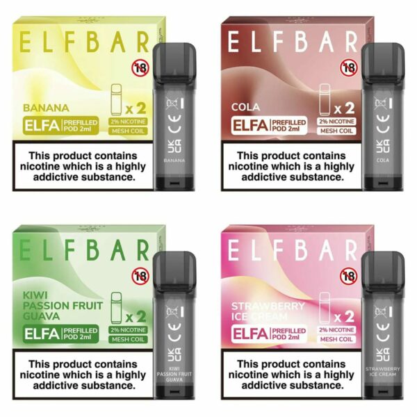 ELF BAR ELFA PREFILLED PODS 20MG (2 PACK)