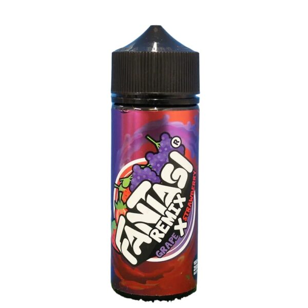 GRAPE STRAWBERRY 100ML E LIQUID FANTASI REMIX