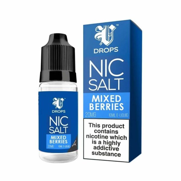 MIXED BERRIES RAINBOW RANGE NIC SALT 6 X 10ML V DROPS