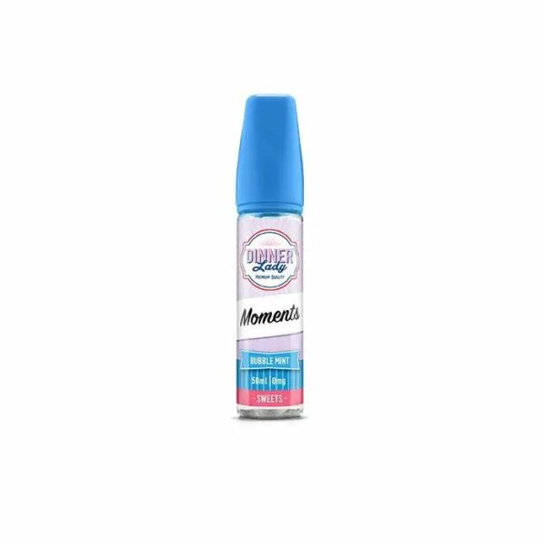 MOMENTS- BUBBLE MINT 50ML E-LIQUID DINNER LADY