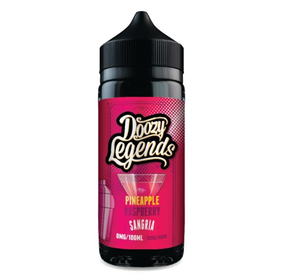PINEAPPLE RASPBERRY SANGRIA 100ML E LIQUID DOOZY LEGENDS