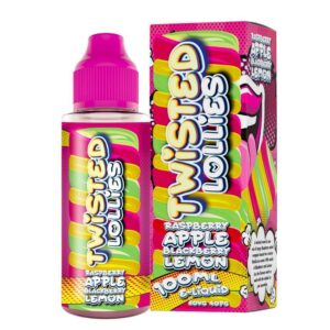 RASPBERRY APPLE BLACKBERRY LEMON 100ML E LIQUID TWISTED LOLLIES