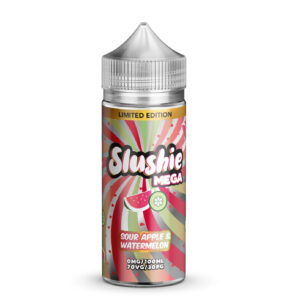 SOUR APPLE & WATERMELON 100ML E LIQUID SLUSHIE MEGA