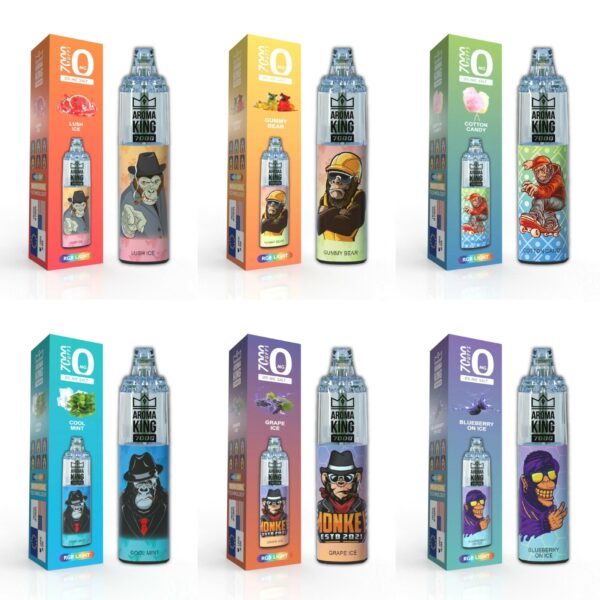 AROMA KING 7000 DISPOSABLE VAPE KIT 0MG
