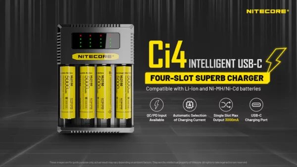 NITECORE CI4 INTELLIGENT SUPERB BATTERY CHARGER - Image 3