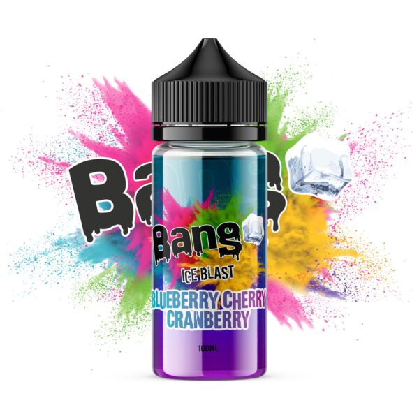 BLUEBERRY CHERRY CRANBERRY 100ML E LIQUID BANG ICE BLAST
