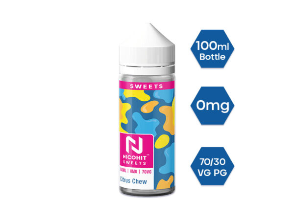 CITRUS CHEW SWEETS 100ML E LIQUID NICOHIT