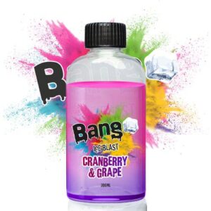 CRANBERRY & GRAPE 200ML E LIQUID BANG ICE BLAST