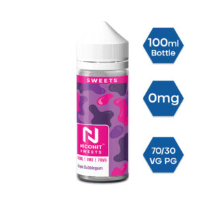 GRAPE BUBBLEGUM SWEETS 100ML E LIQUID NICOHIT