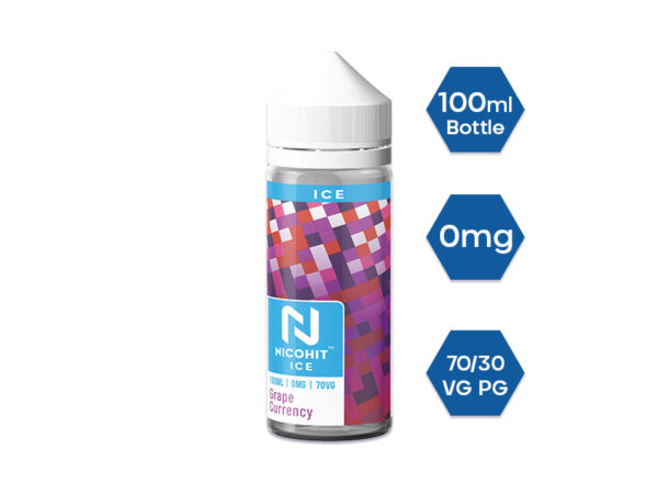 GRAPE CURRENCY ICE 100ML E LIQUID NICOHIT