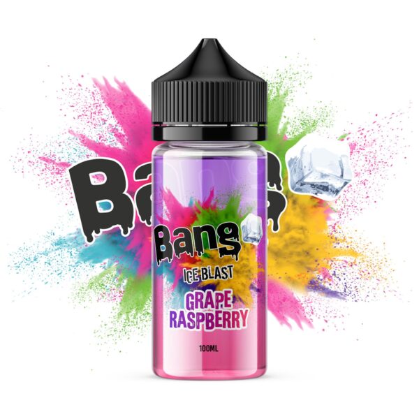 GRAPE RASPBERRY 100ML E LIQUID BANG ICE BLAST