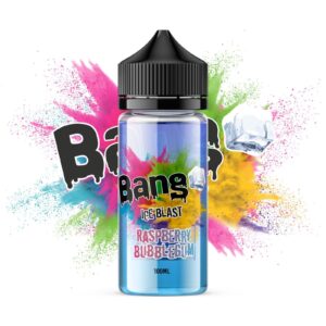 RASPBERRY BUBBLEGUM 100ML E LIQUID BANG ICE BLAST