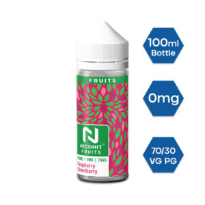 RASPBERRY STRAWBERRY FRUITS 100ML E LIQUID NICOHIT