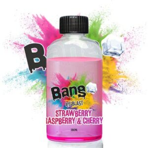 STRAWBERRY RASPBERRY & CHERRY 200ML E LIQUID BANG ICE BLAST