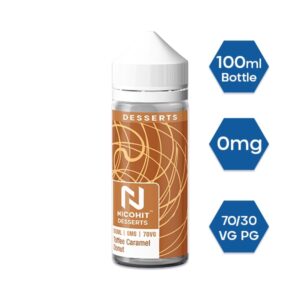 TOFFEE CARAMEL DONUT DESSERTS 100ML E LIQUID NICOHIT