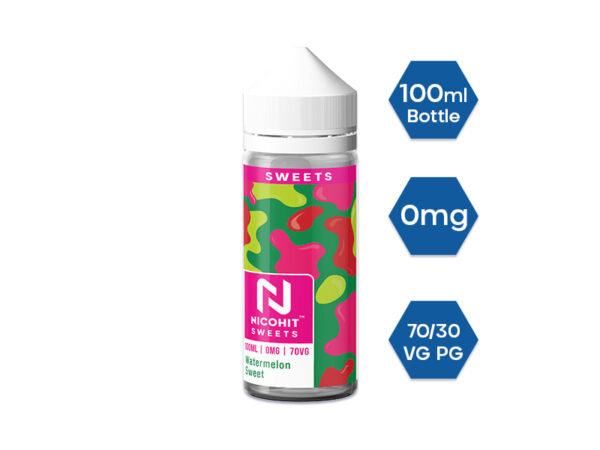WATERMELON SWEET SWEETS 100ML E LIQUID NICOHIT
