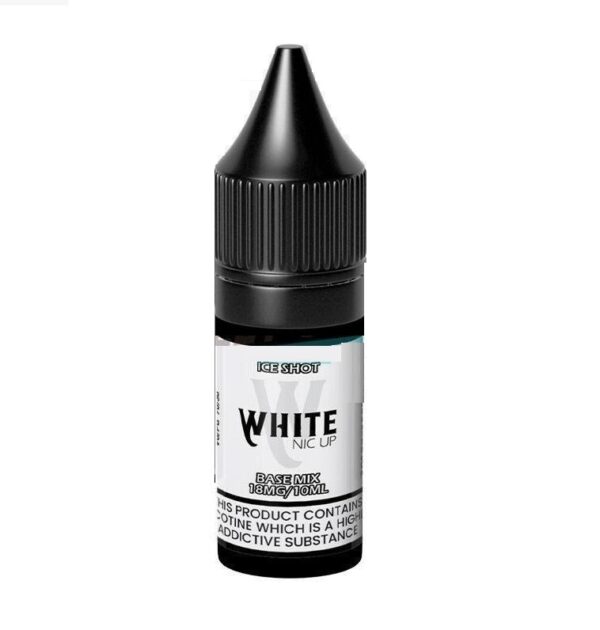 WHITE NIC UP ICE SHOT - NICOTINE SHOT 10ML 18MG 70VG