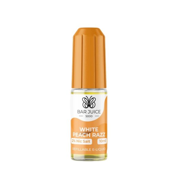 WHITE PEACH RAZZ 10ML NIC SALT BAR JUICE 5000