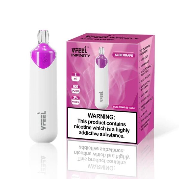 VFEEL INFINITY 600 PREFILLED POD VAPE KIT 20MG - Image 11