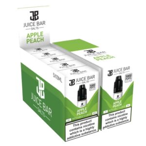 APPLE PEACH 10ML NIC SALT JUICE BAR PACK OF 5