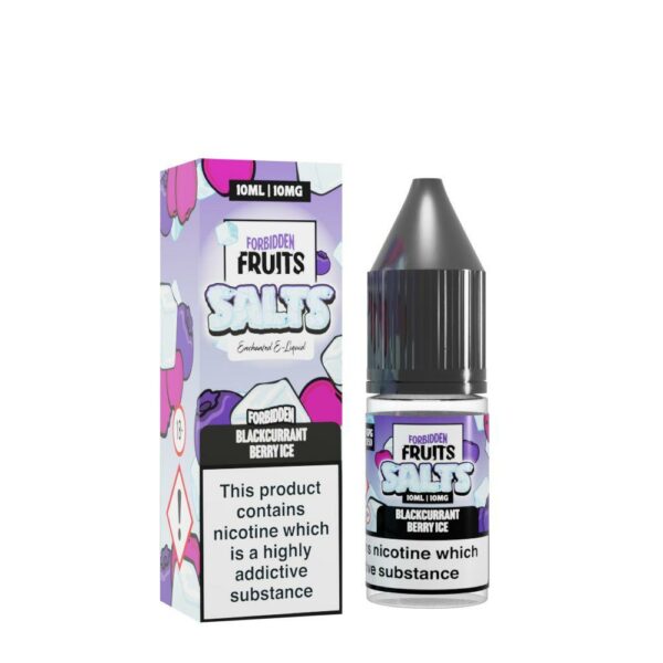 BLACKCURRANT BERRY ICE 10ML NIC SALT FORBIDDEN FRUITS