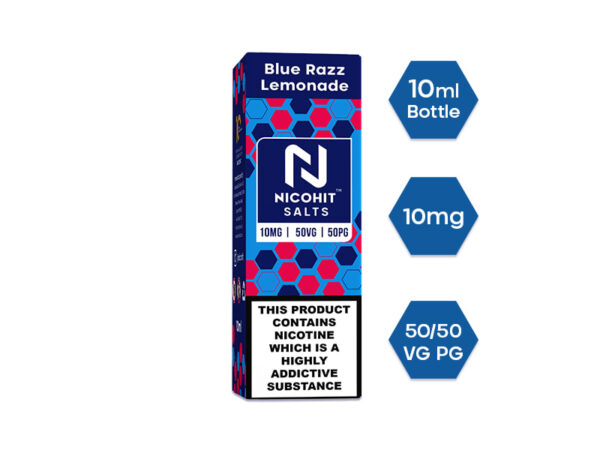 BLUE RAZZ LEMONADE 10ML NIC SALT NICOHIT