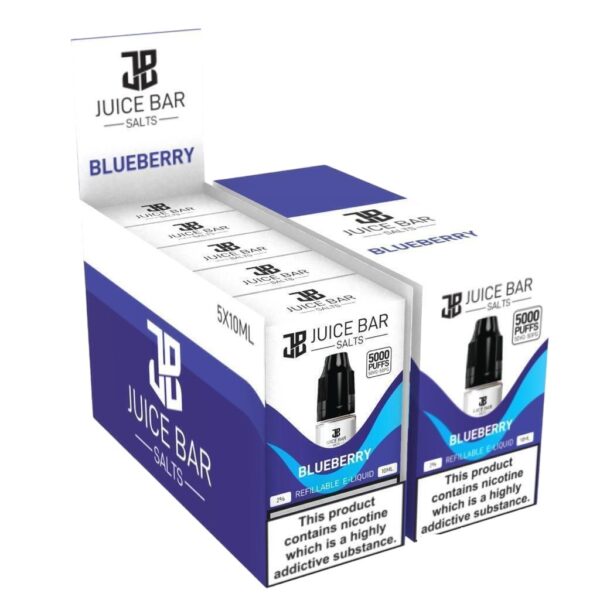 BLUEBERRY 10ML NIC SALT JUICE BAR PACK OF 5