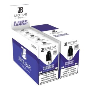 BLUEBERRY RASPBERRY 10ML NIC SALT JUICE BAR PACK OF 5