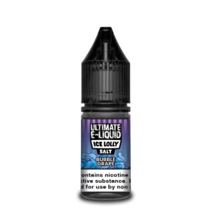 BUBBLE GRAPE ICE LOLLY 10ML NIC SALT ULTIMATE E LIQUID PACK OF 10